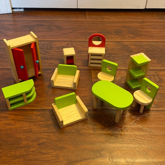 Target Toys Pieces Of Wooden Dollhouse Furniture Poshmark